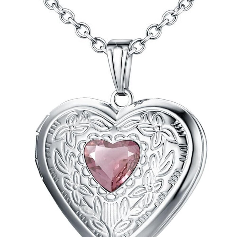 Necklace That Holds Pictures Birthstone s for Women Photo